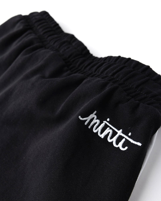 Close up detail of the Sprint Short in black and white