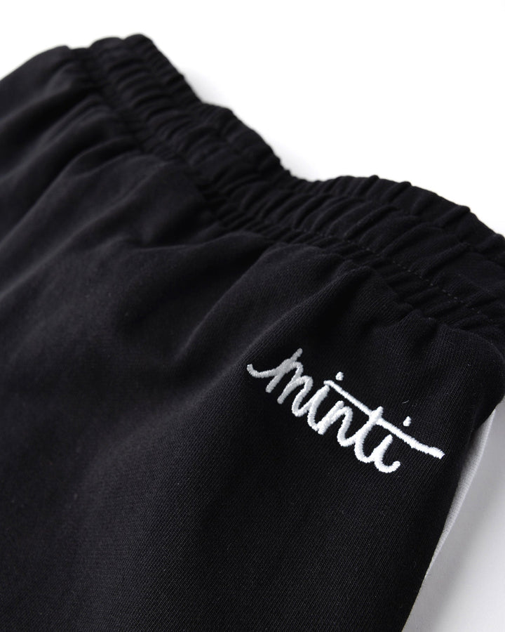 Close up detail of the Sprint Short in black and white