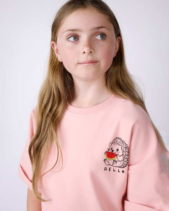 Minti Hello Hedgehog Short Sleeve Crew