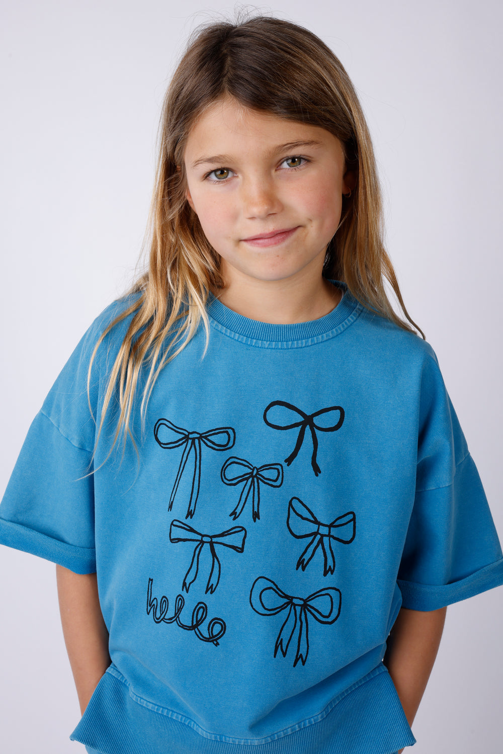 Minti Lots Of Bows Short Sleeve Crew