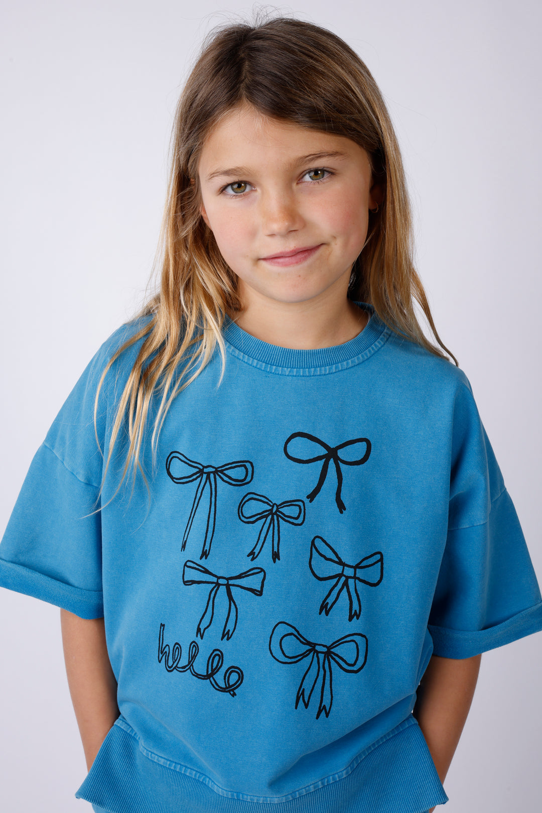 Minti Lots Of Bows Short Sleeve Crew