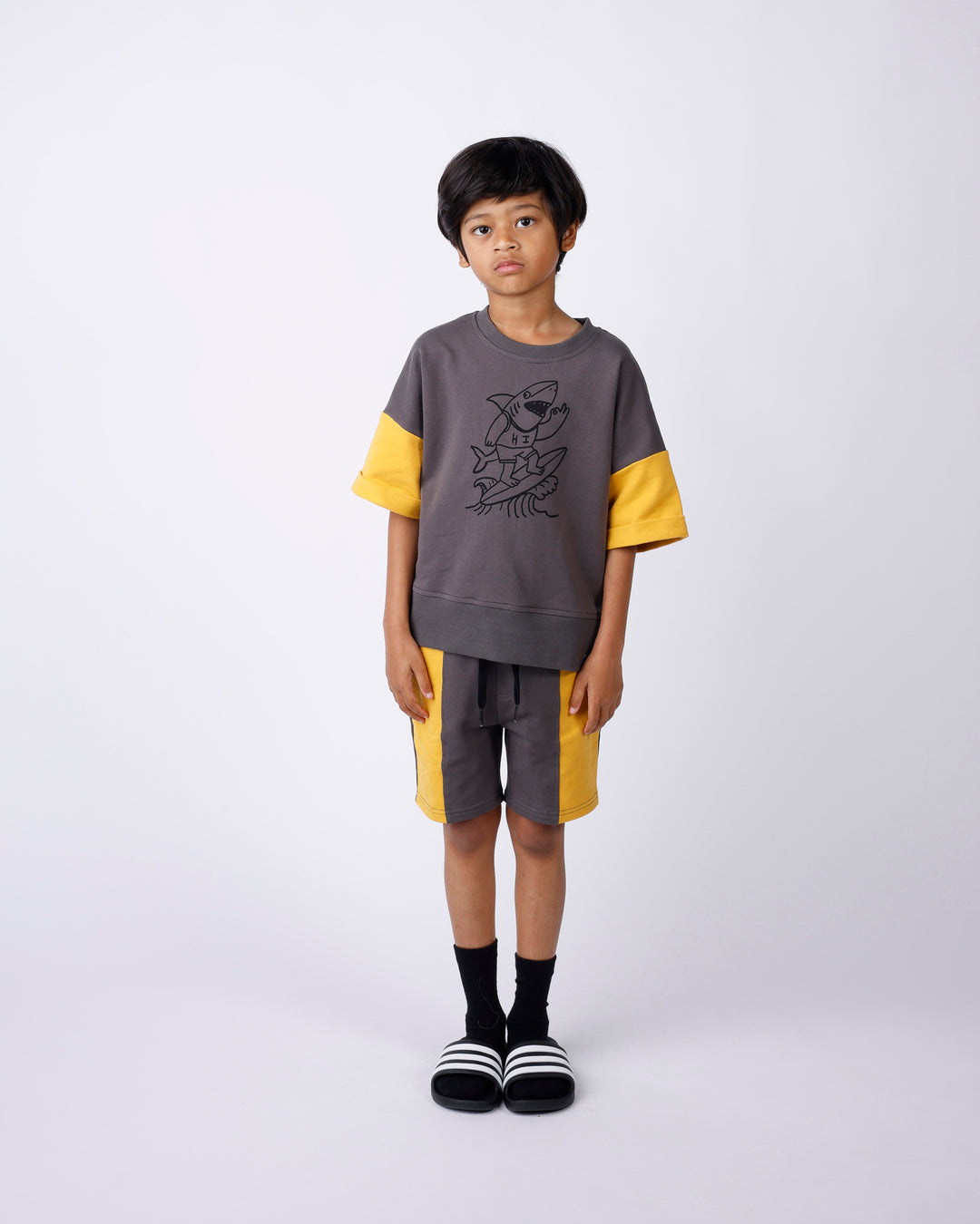 Minti Shredding Shark Short Sleeve Crew