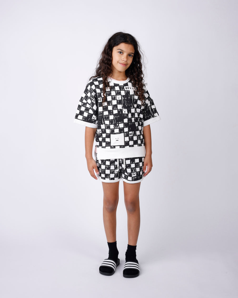 Minti Sketchy Grid Short