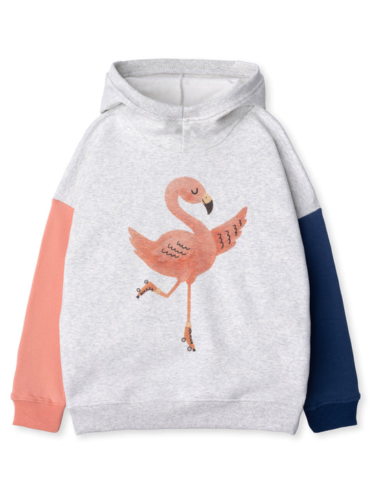 Minti kids clothing. Super cosy oversized fit hoodie with drop shoulder detail. 2x2 Rib on the hood edge, hem and cuffs. 330 Gram // Brushed Inside // 95% Cotton // 5% Elastane.