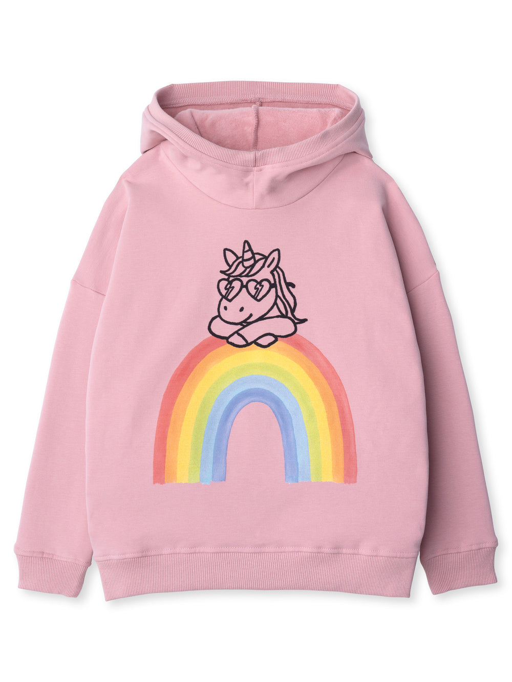 Minti kids clothing. Super cosy oversized fit hoodie with drop shoulder detail. 2x2 Rib on the hood edge, hem and cuffs. 330 Gram // Brushed Inside // 95% Cotton // 5% Elastane.