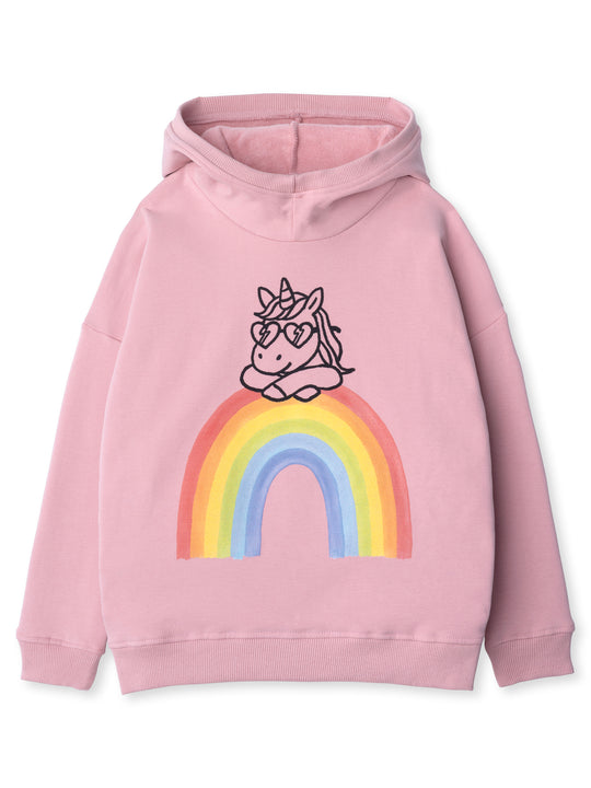 Minti kids clothing. Super cosy oversized fit hoodie with drop shoulder detail. 2x2 Rib on the hood edge, hem and cuffs. 330 Gram // Brushed Inside // 95% Cotton // 5% Elastane.