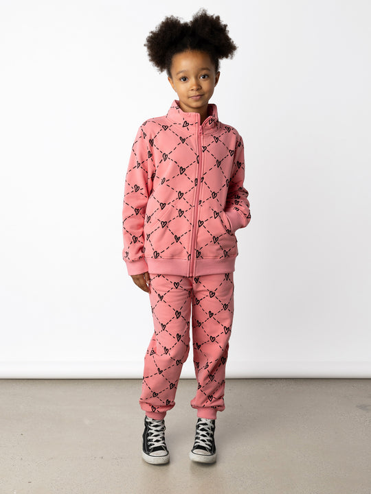 Minti Heart Diamonds Furry Trackies