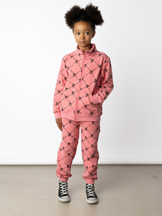 Minti Heart Diamonds Furry Trackies
