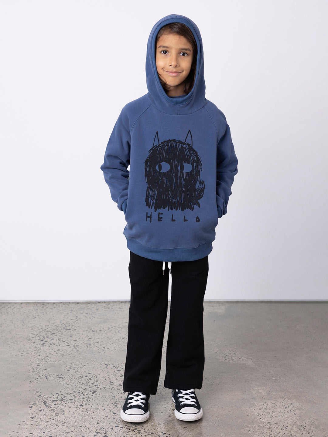 Minti Hello Goodbye Monster Furry Hood