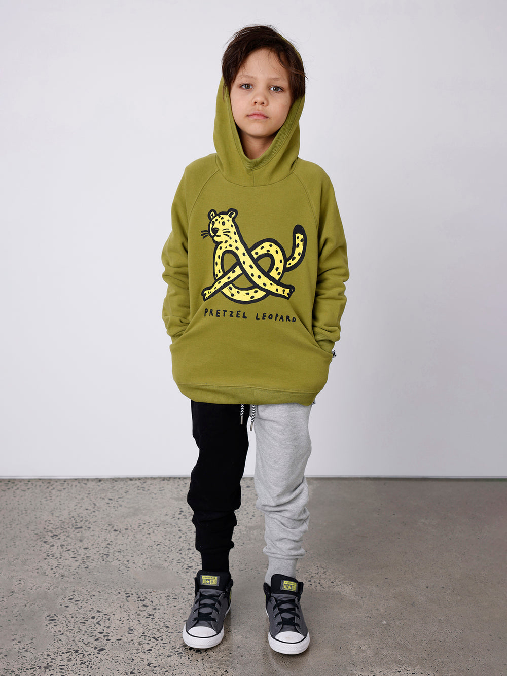 Minti Pretzel Leopard Furry Hood