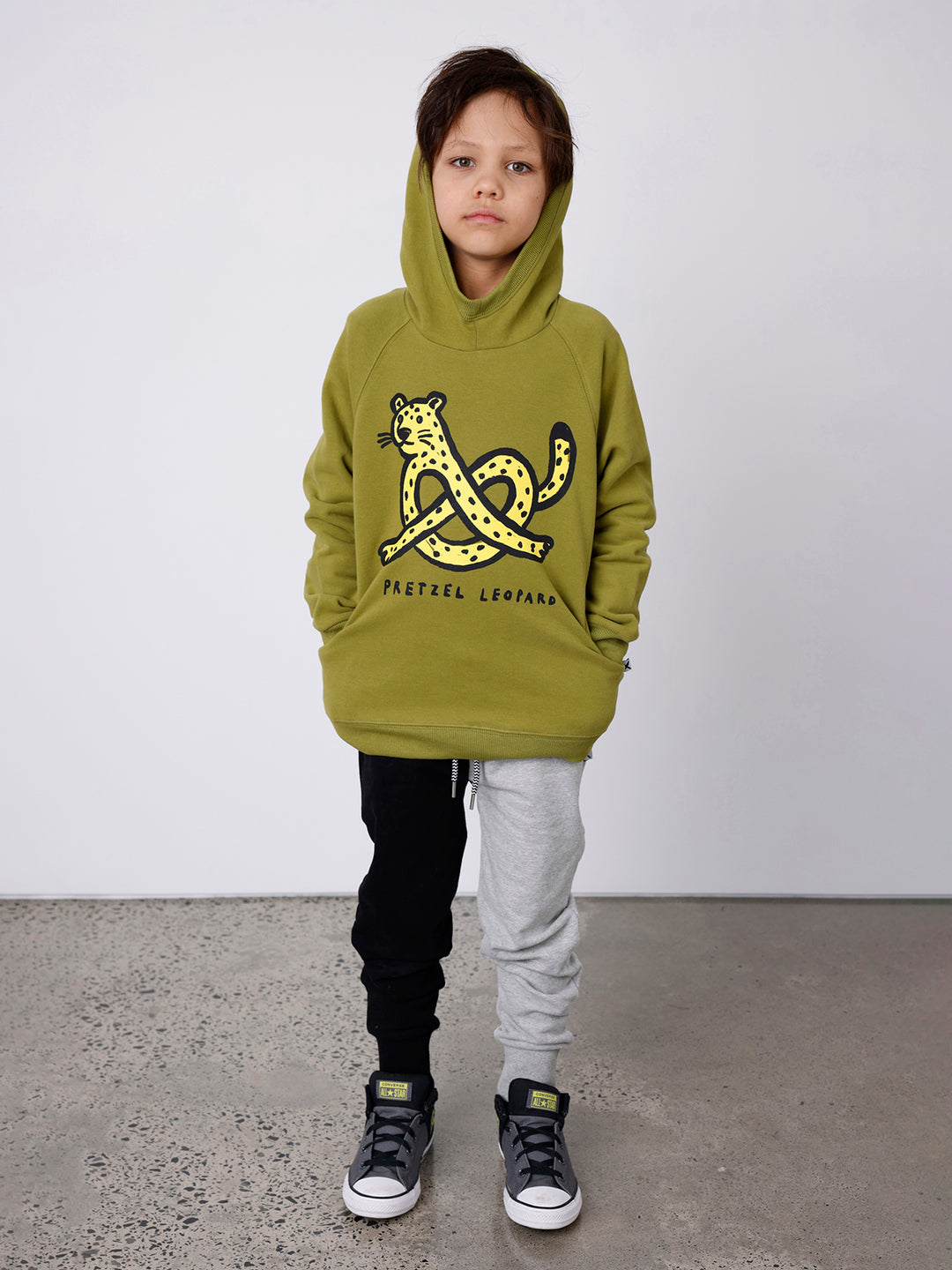 Minti Pretzel Leopard Furry Hood