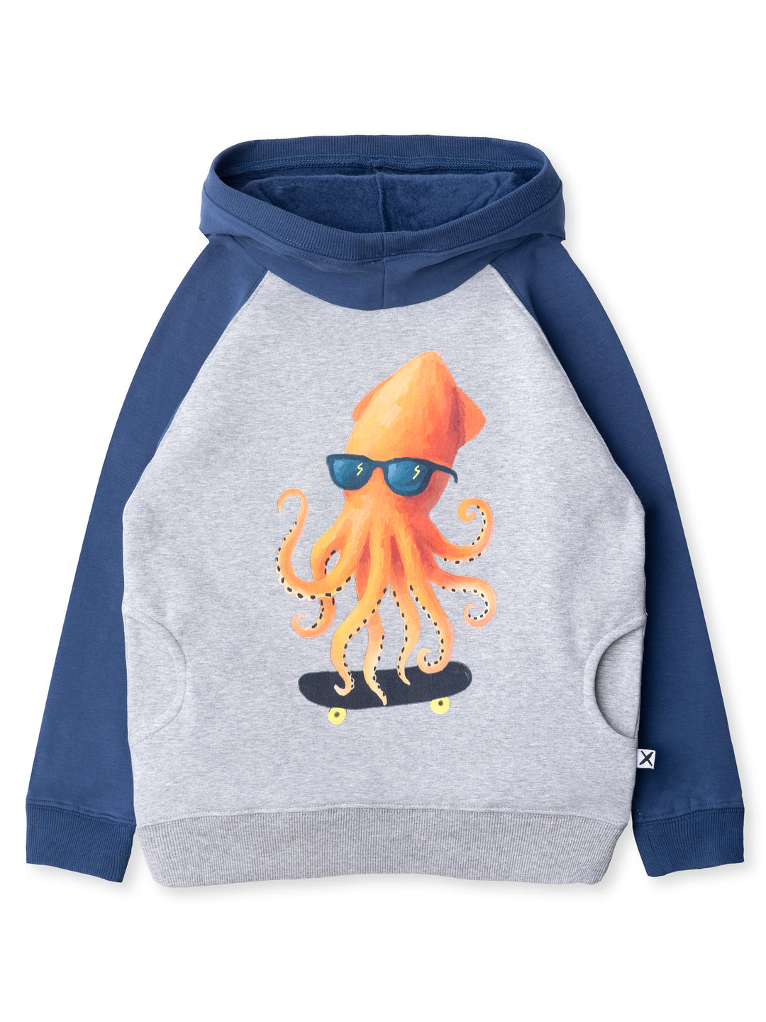 Minti kids clothing. Super comfy hoodie with side pockets and higher neck - perfect for cold days! 330 Gram // Brushed Inside // 95% Cotton // 5% Elastane.