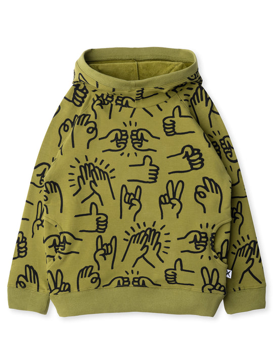Minti kids clothing. Super comfy hoodie with side pockets and higher neck - perfect for cold days! 330 Gram // Brushed Inside // 95% Cotton // 5% Elastane.