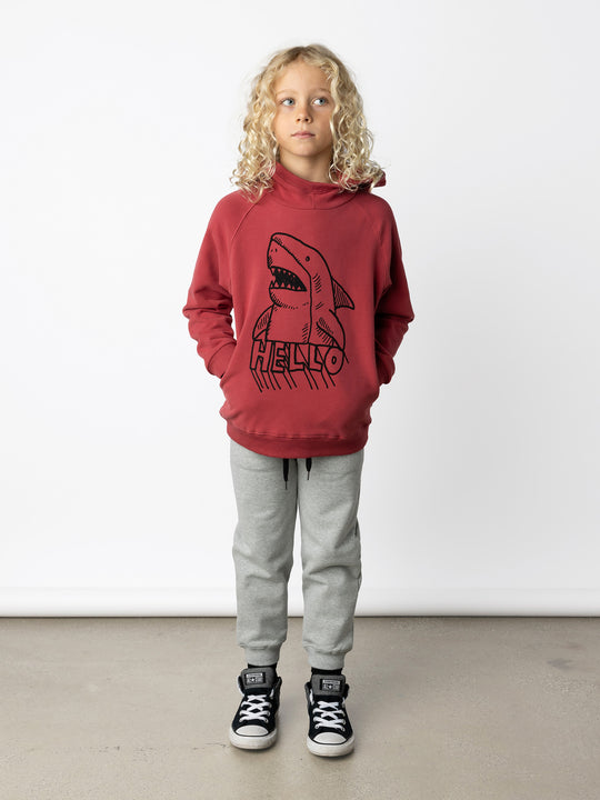 Minti kids clothing. Super comfy hoodie with side pockets and higher neck - perfect for cold days! 330 Gram // Brushed Inside // 95% Cotton // 5% Elastane.