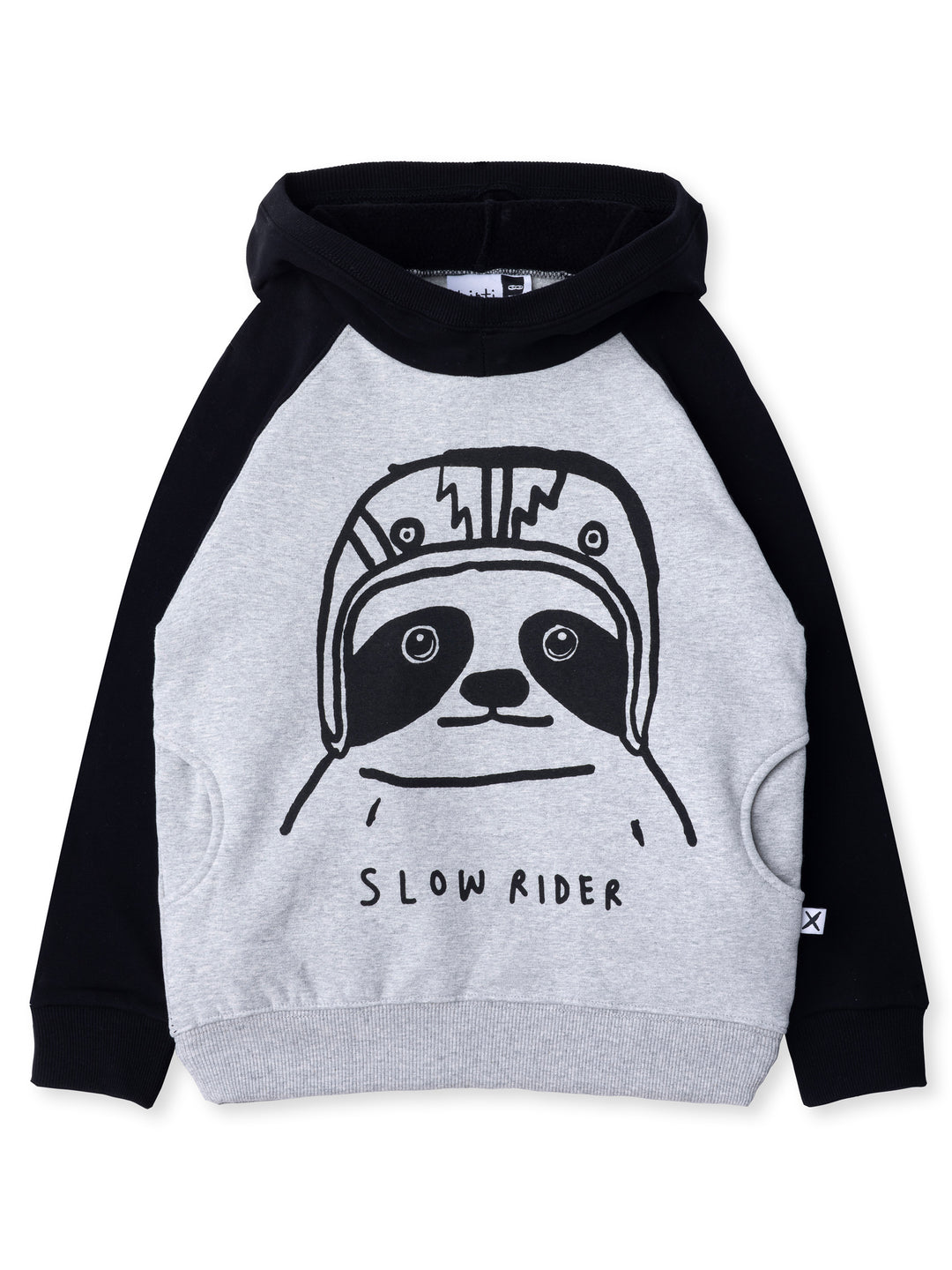 Minti kids clothing. Super comfy hoodie with side pockets and higher neck - perfect for cold days! 330 Gram // Brushed Inside // 95% Cotton // 5% Elastane.