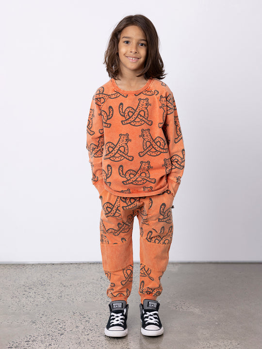 Minti Pretzel Leopard Trackies
