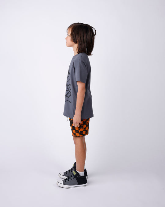 Minti Sketchy Grid Short