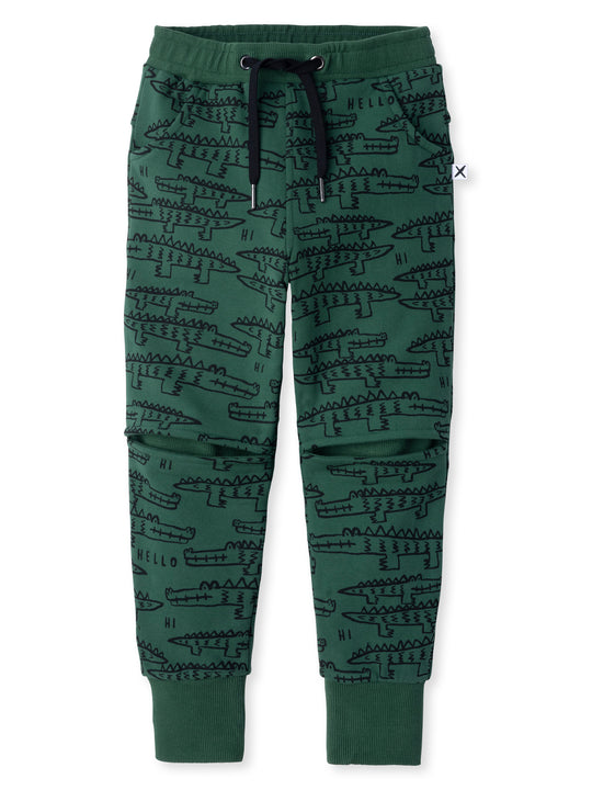 Minti kids clothing. Minti signature super soft Hidden Knee Trackies. 330 Gram // Brushed Inside // 95% Cotton // 5% Elastane.