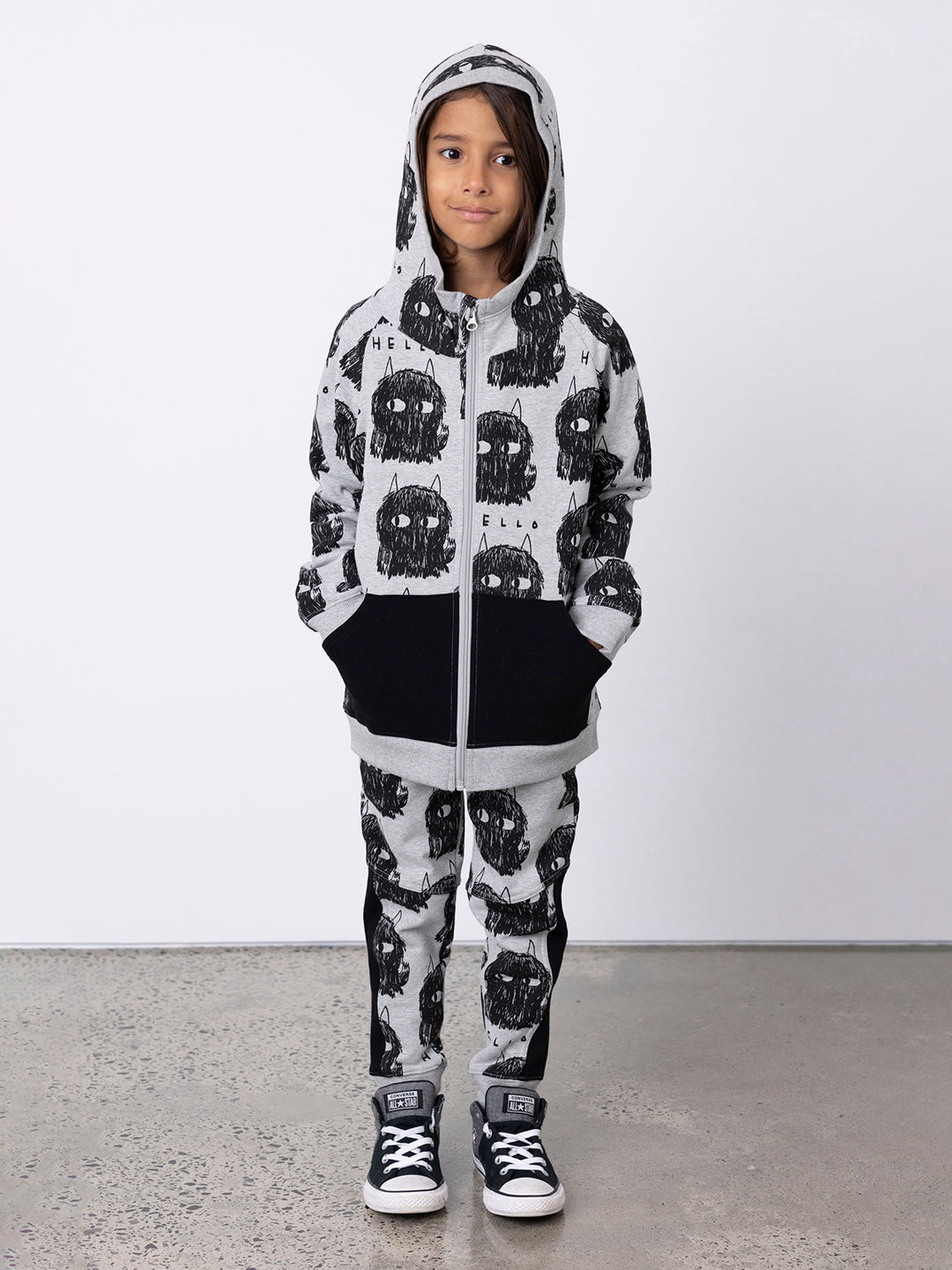 Minti Hello Monsters Furry Zip Up