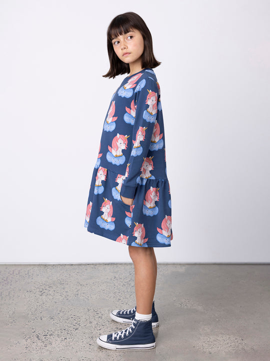 Minti Unicorns On A Cloud Dress