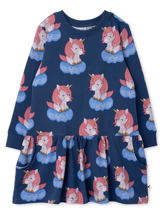 Minti Unicorns On A Cloud Dress