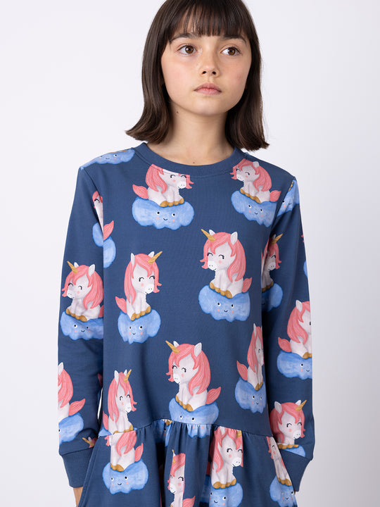 Minti Unicorns On A Cloud Dress