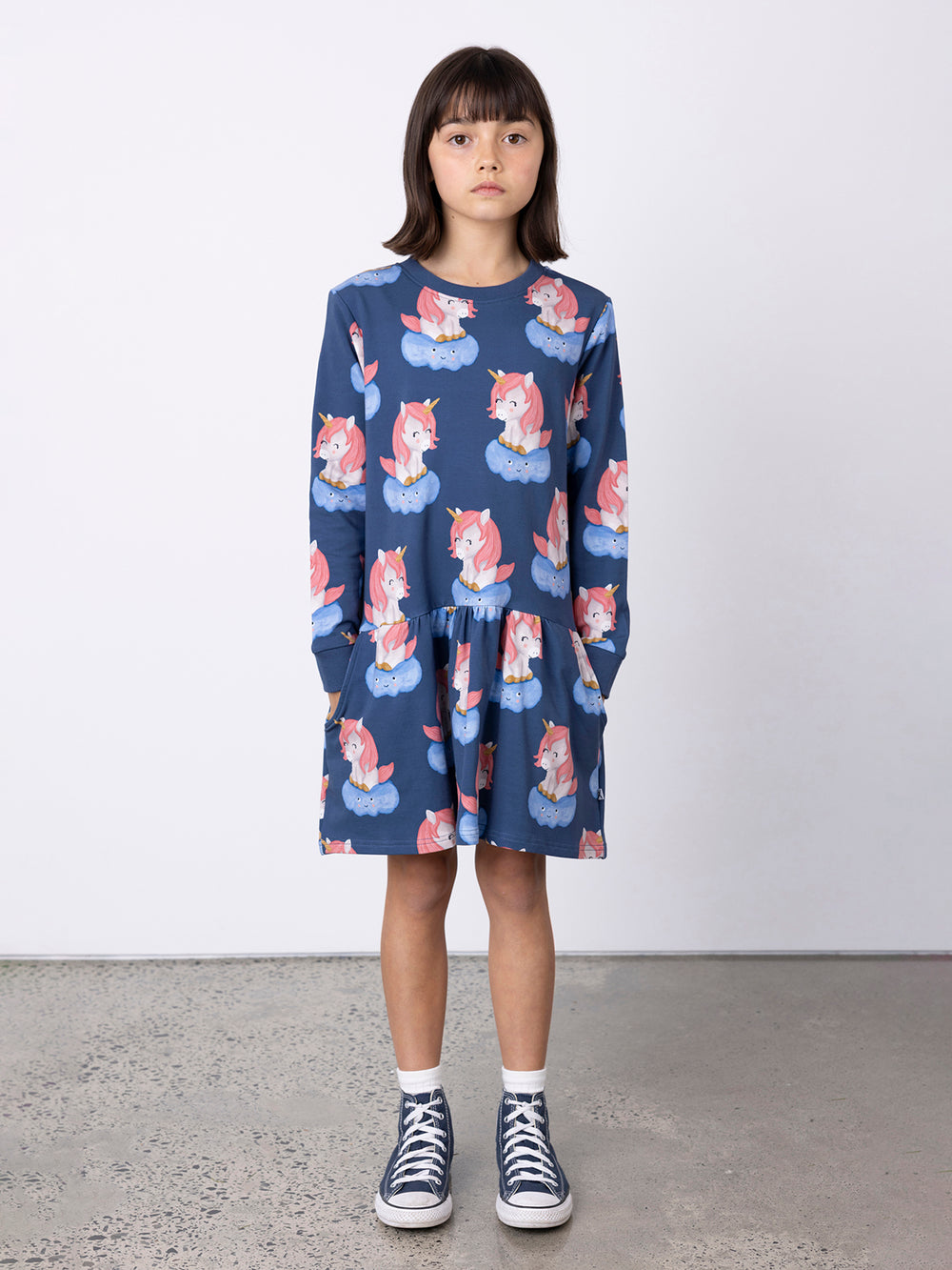 Minti Unicorns On A Cloud Dress