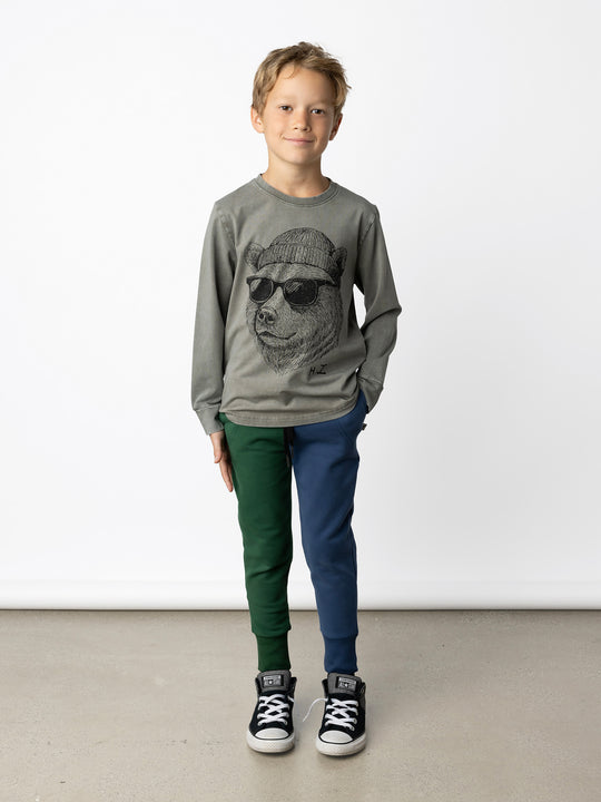 Minti kids clothing. Super luxe tee with self cuffs. 190 Gram // 95% Cotton // 5% Elastane.