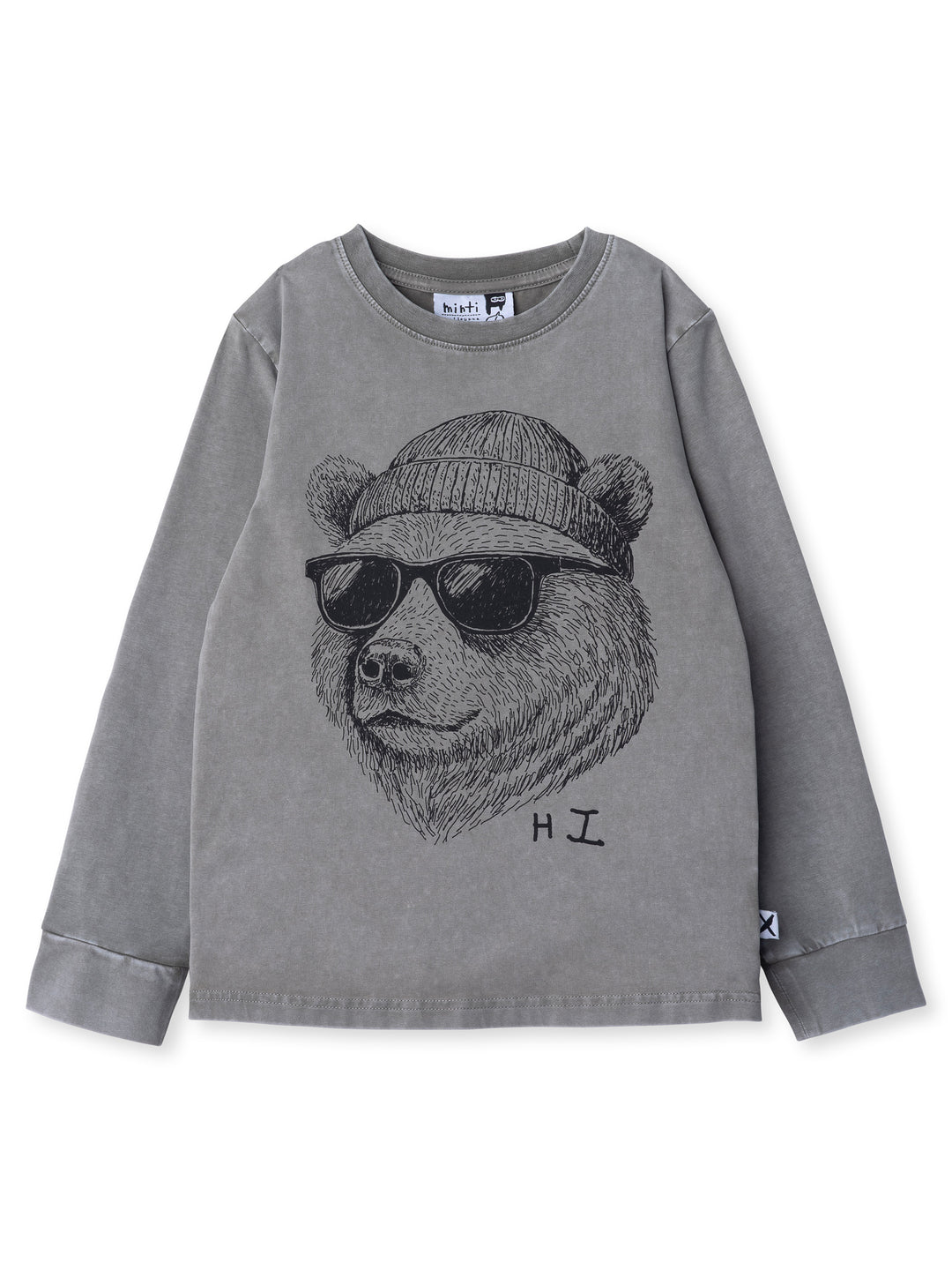 Minti kids clothing. Super luxe tee with self cuffs. 190 Gram // 95% Cotton // 5% Elastane.
