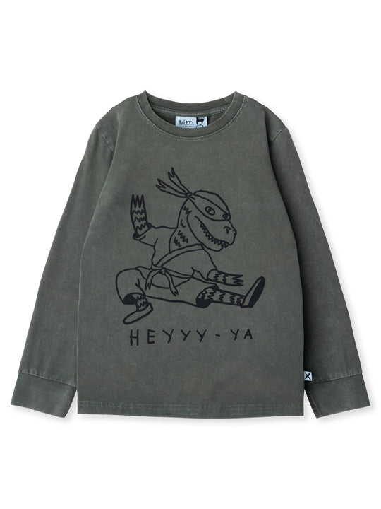 Minti kids clothing. Super luxe tee with self cuffs. 190 Gram // 95% Cotton // 5% Elastane.