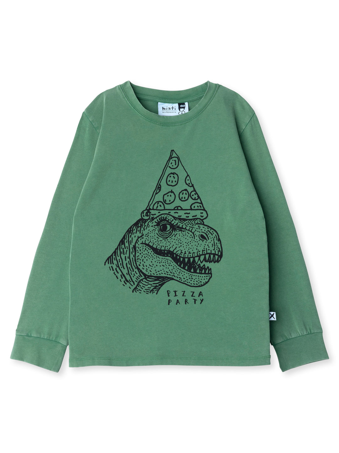 Minti kids clothing. Super luxe tee with self cuffs. 190 Gram // 95% Cotton // 5% Elastane.