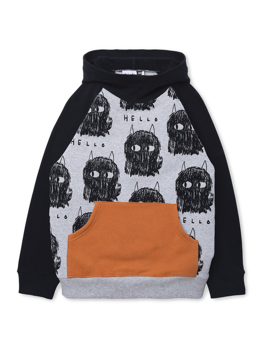 Minti Hello Monsters Furry Hood