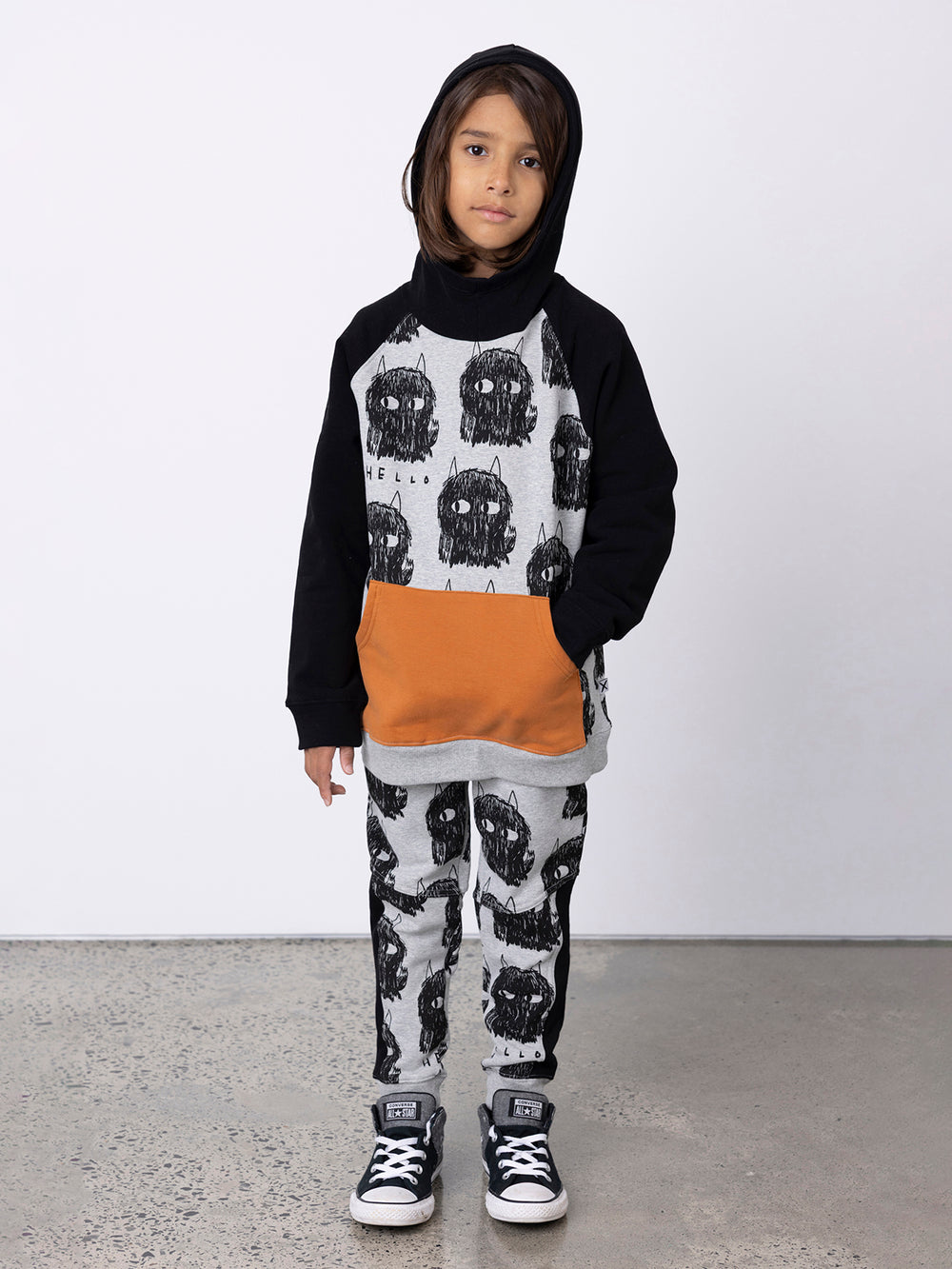 Minti Hello Monsters Furry Hood