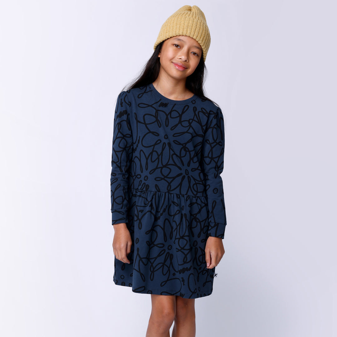 Minti Flower Outline Dress