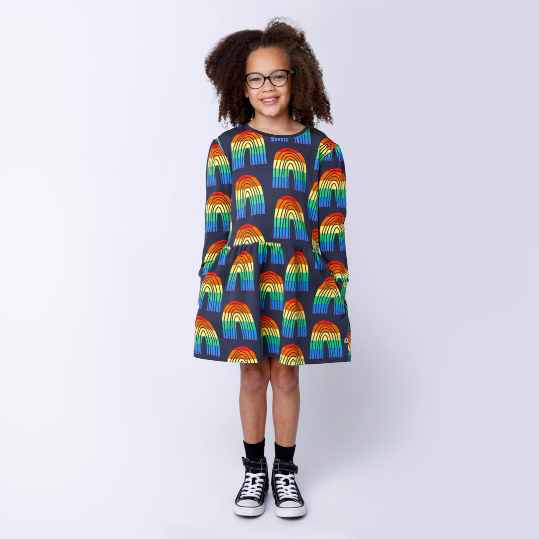 Minti Stripey Rainbow Dress