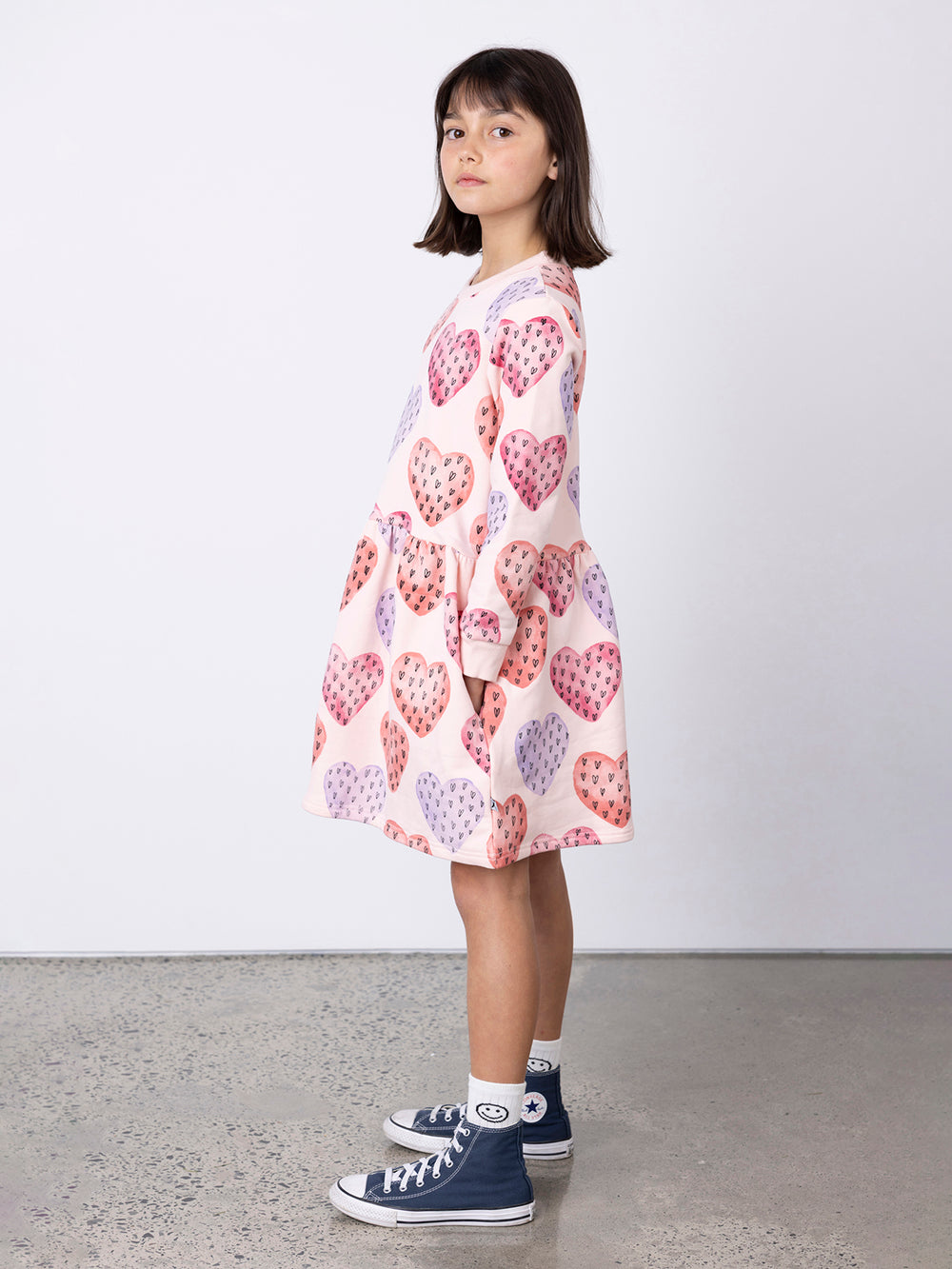 Minti Hearts On Hearts Furry Dress