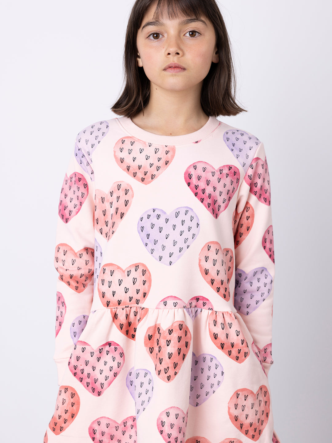 Minti Hearts On Hearts Furry Dress