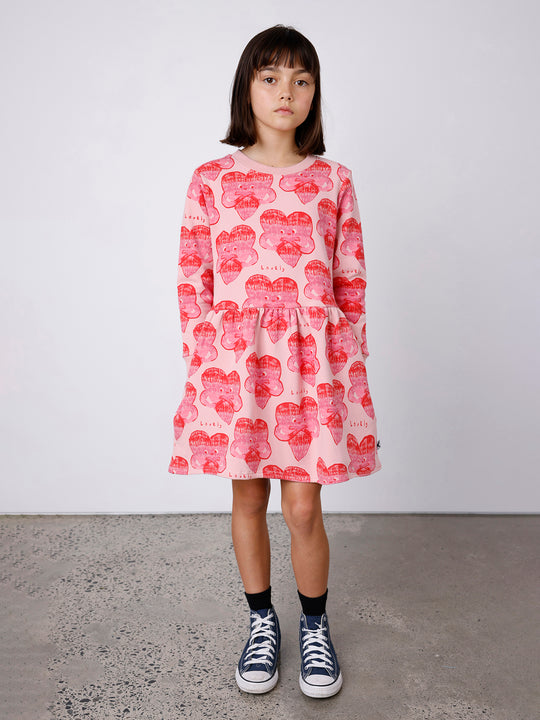 Minti Lovely Heart Furry Dress
