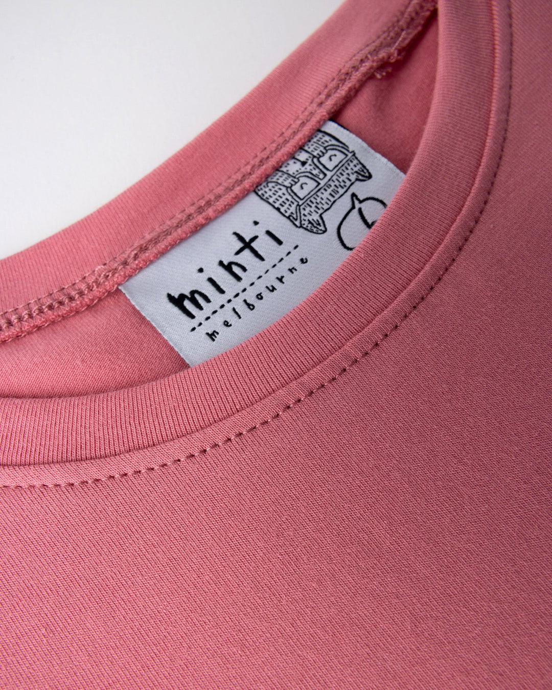 Close up detail of the Icecream Bunny Tee in candy
