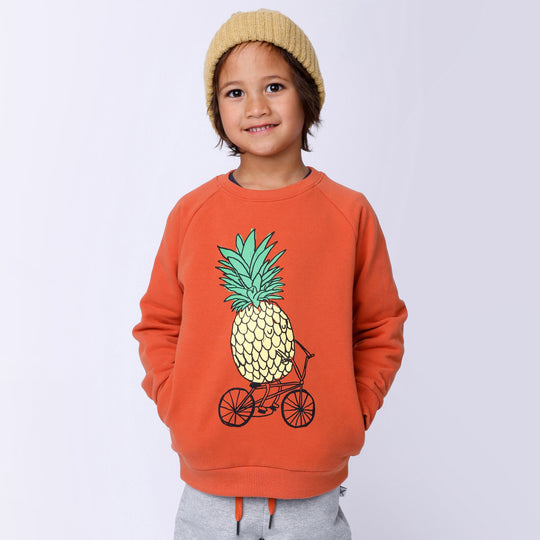 Minti Biking Pineapple Furry Crew