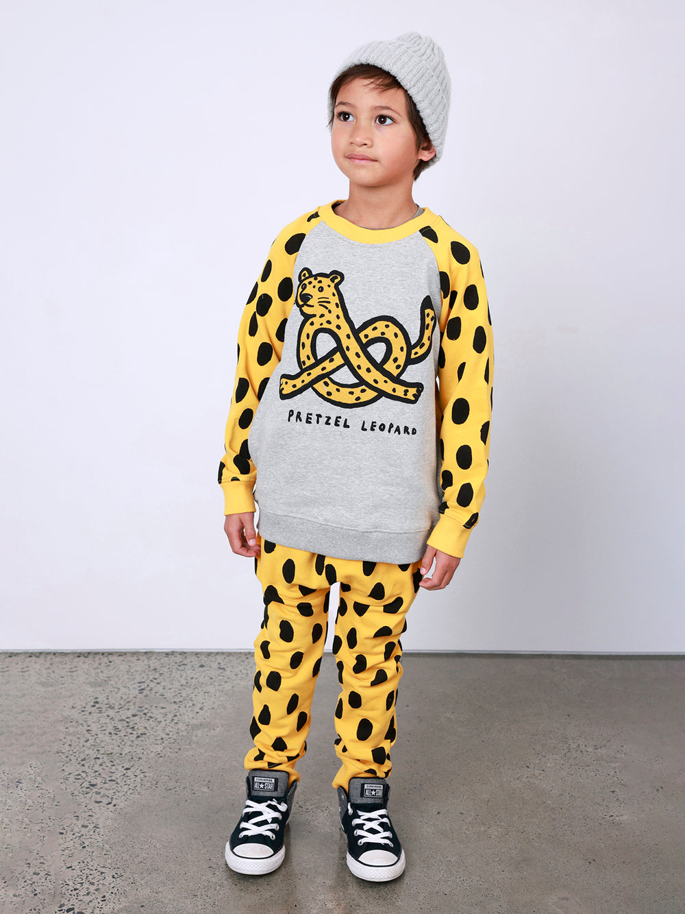 Minti Leopard Spot Furry Trackies