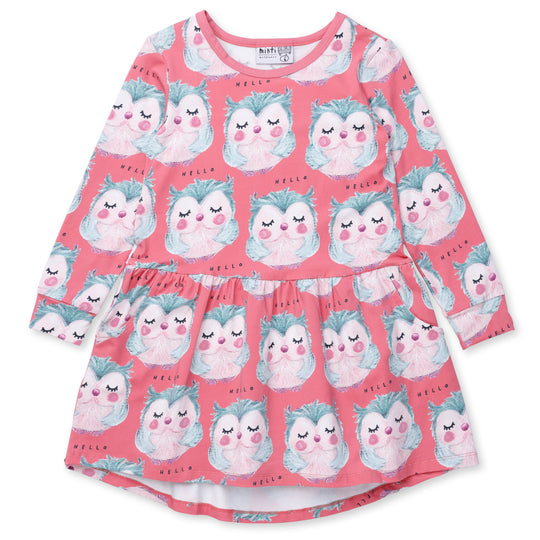 Minti Painted Owls Dress