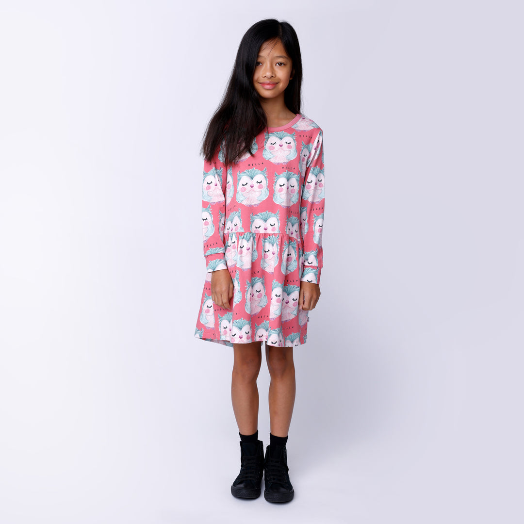 Minti Painted Owls Dress