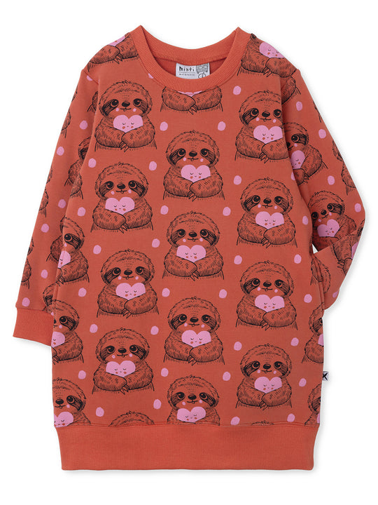Minti Happy Sloth Furry Dress