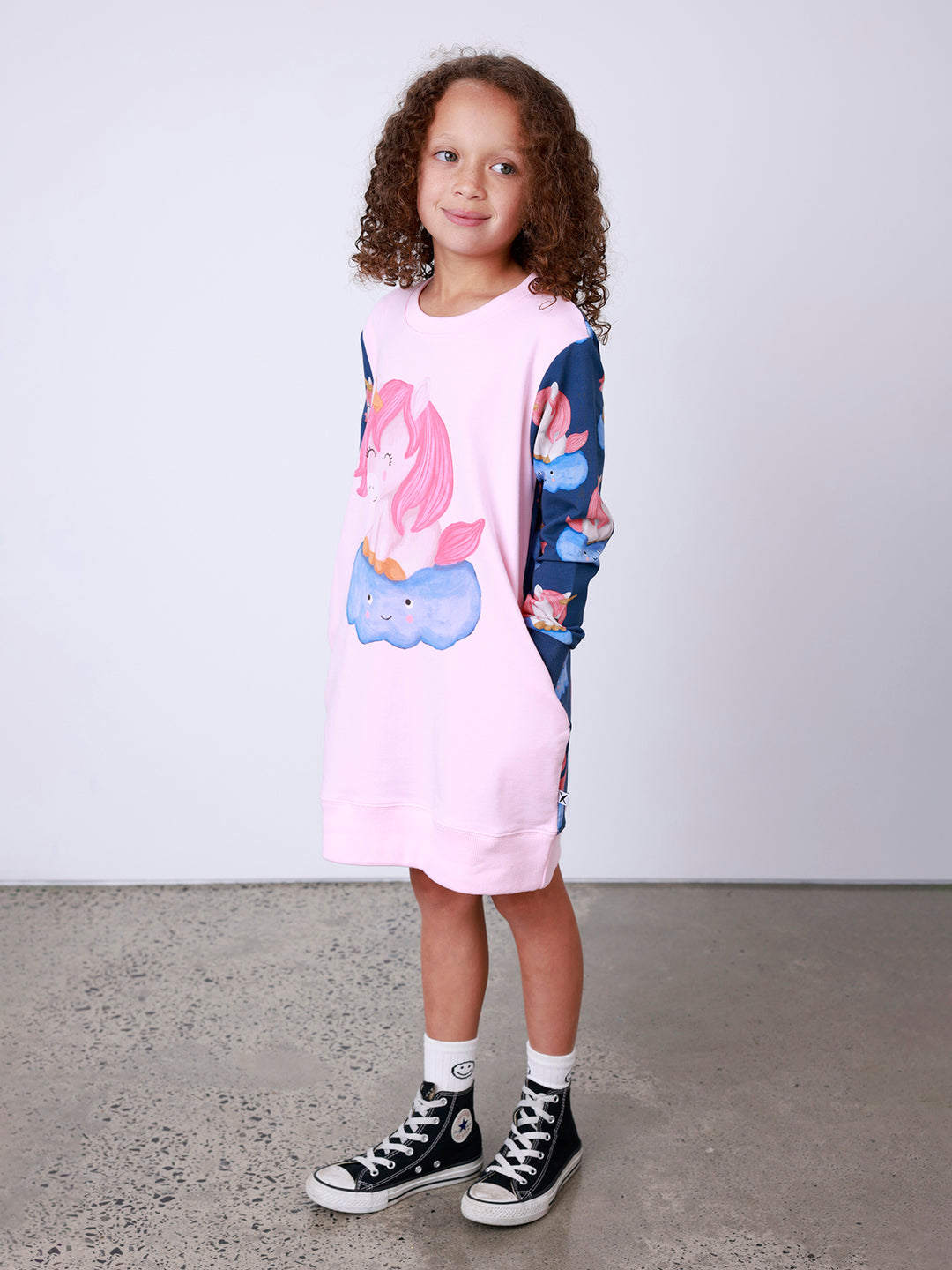 Minti Unicorns On A Cloud Dress