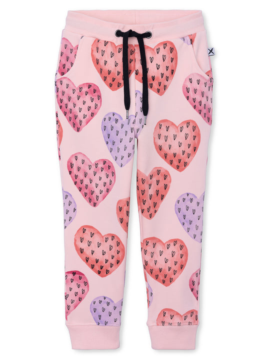 Minti Hearts On Hearts Furry Trackies