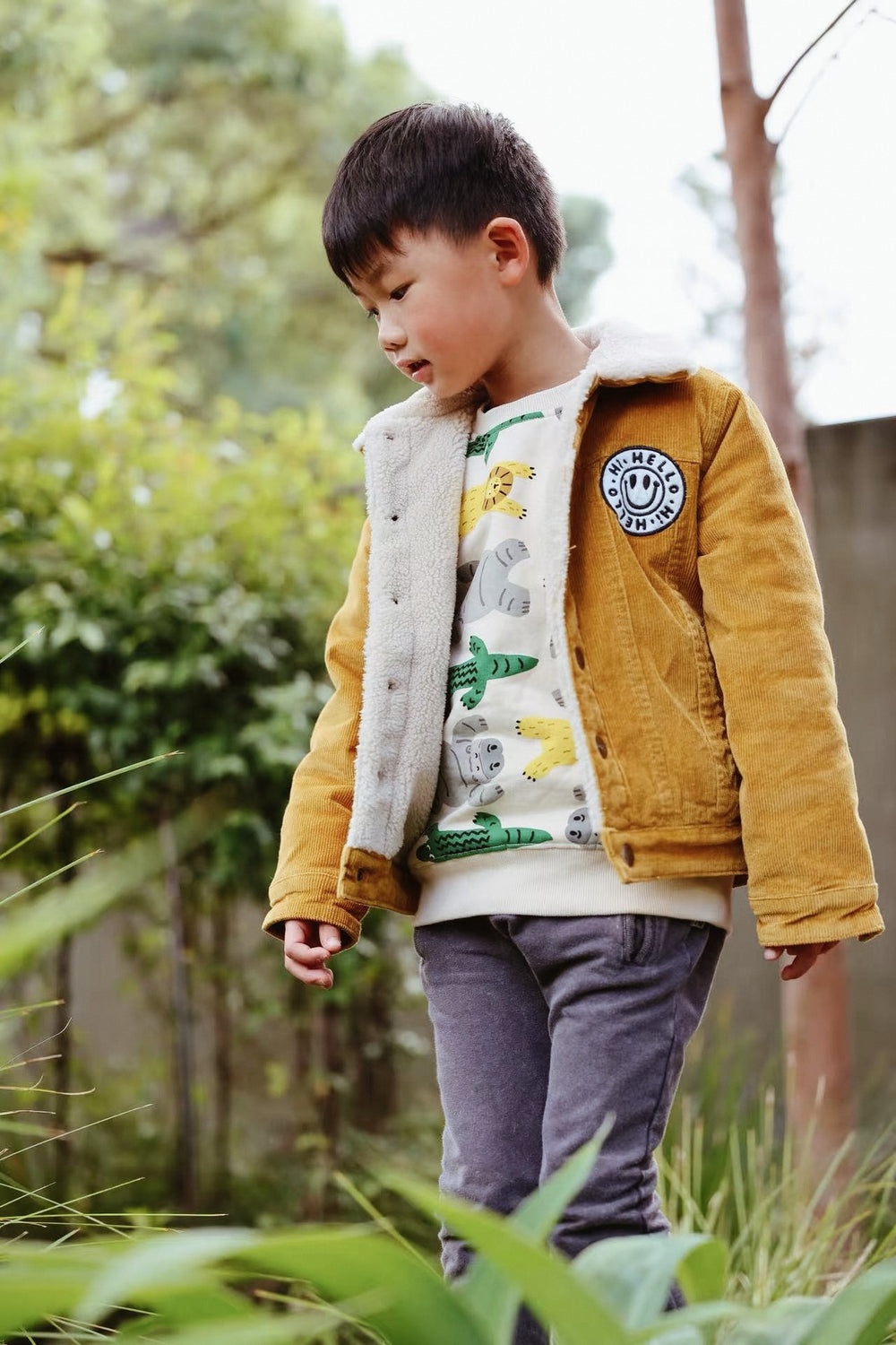 Minti Teddy Lined Cord Bomber